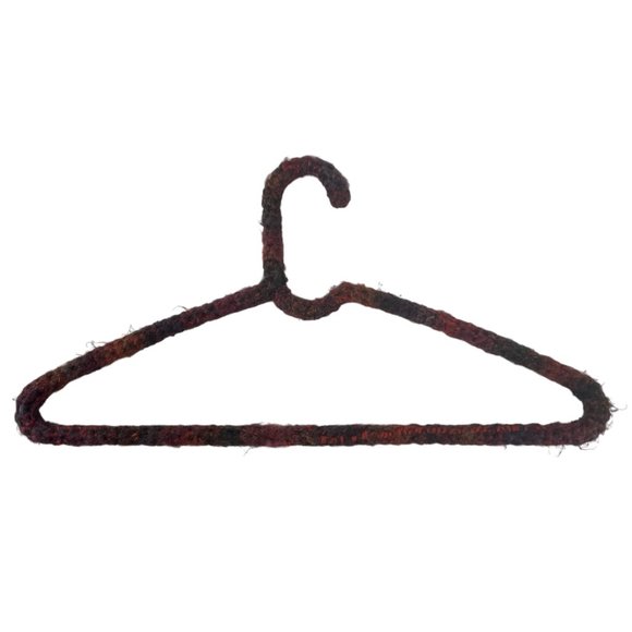 Crochet Yarn Covered Hangers Lot of 5 Wire & Plastic Multicolored Handmade - Picture 11 of 11